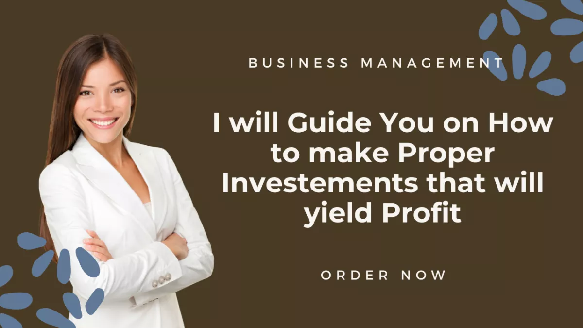 Guide you through business investment