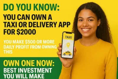 I Will Create Taxi App, Delivery App, Just like Uber You can make $500 Daily profit