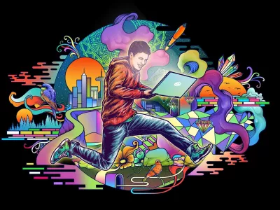 create any kind of graphic design with idea